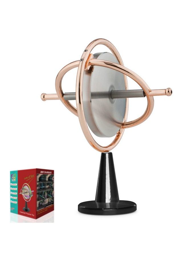 Heavy Duty Gyroscope (Solid Stainless Steel Rotor): Initial Speed 8000 Rpm Sturdy And Stable; Provides Very Good Gaming Experience; Highend Office Toy Addictive Science Gear Dg5Pro02