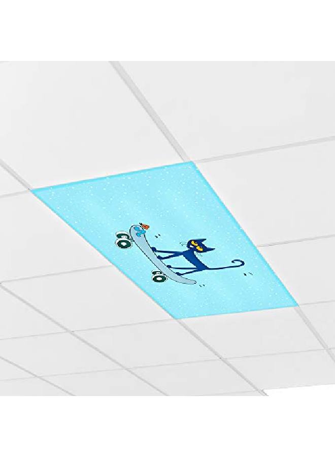 Pete The Cat Calming Light Filters 3Pack Reduce Glare & Flicker Easy Setup For Office Hospitals Home & Classrooms