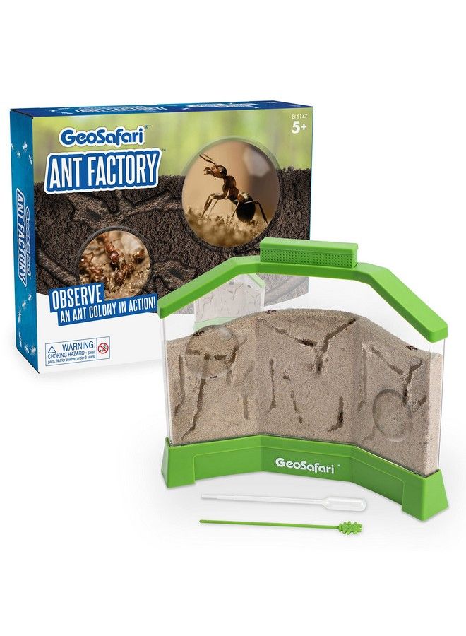 Geosafari Ant Factory With Sand Watch Live Ants Stem Learning Toy Ages 5+