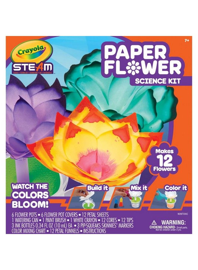 Paper Flower Science Kit Color Changing Flowers Gift For Kids Ages 7 8 9 10