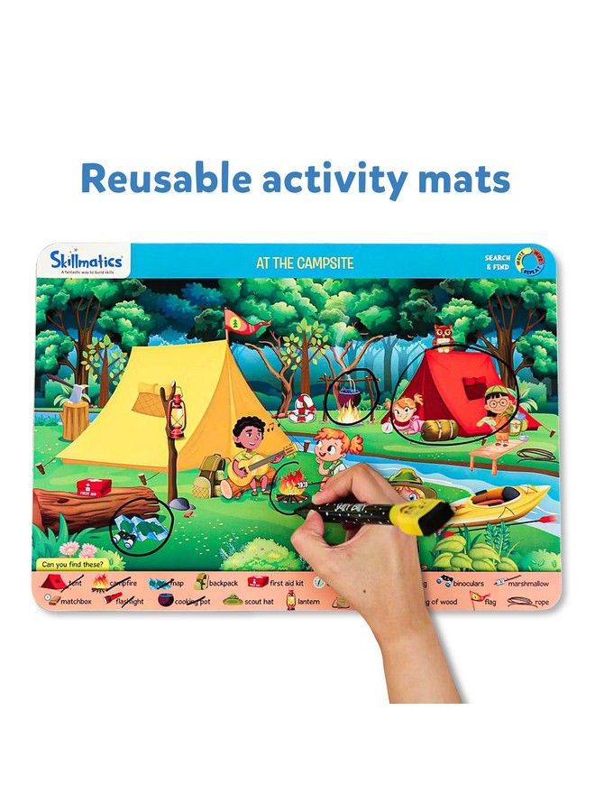 Search And Find Educational Game Reusable Activity Mats With 2 Dry Erase Markers Fun Learning Gifts For Ages 3 To 6