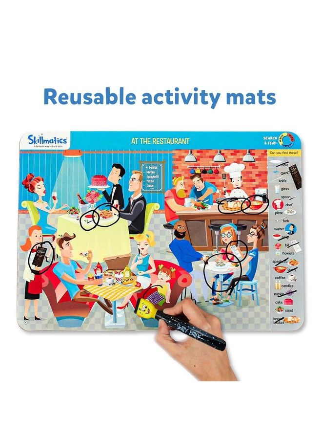 Search And Find Educational Game Reusable Activity Mats With 2 Dry Erase Markers Fun Learning Gifts For Ages 3 To 6