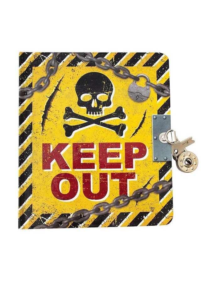 Keep Out Lock & Key Lined Page Diary With Invisible Ink Pen For Kids