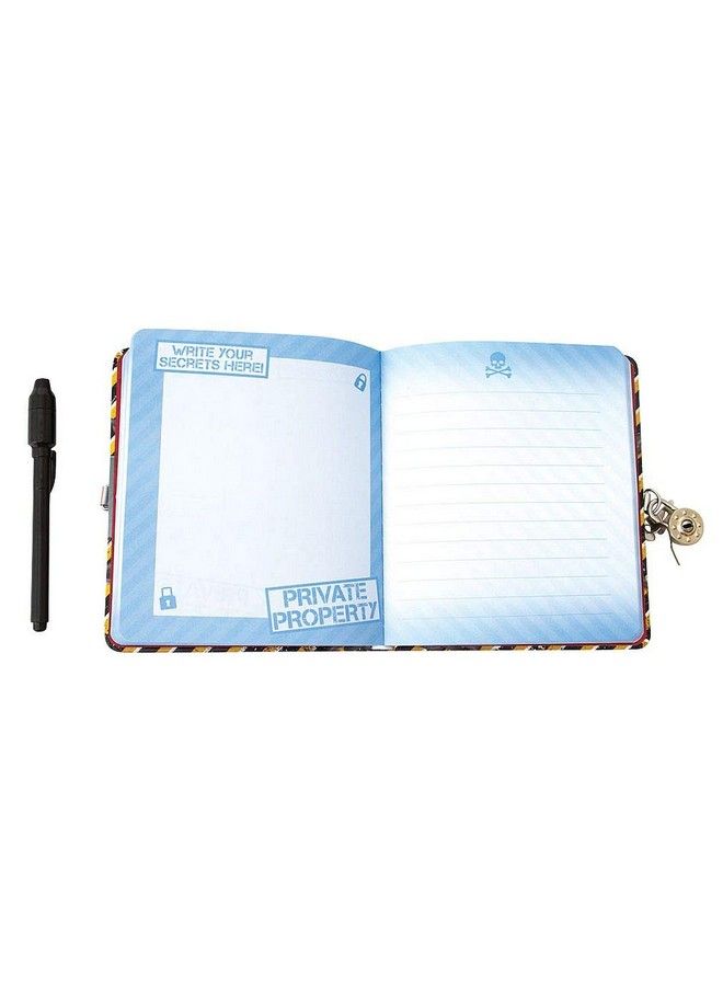 Keep Out Lock & Key Lined Page Diary With Invisible Ink Pen For Kids