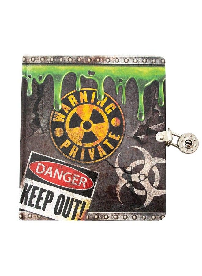 Radioactive Glow In The Dark Lock & Key Lined Page Diary For Kids