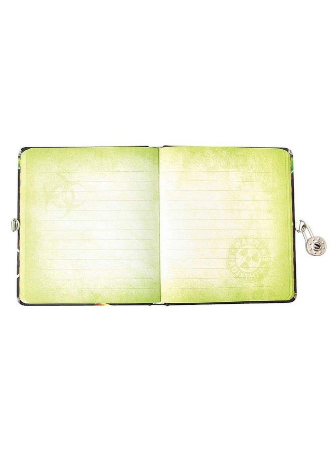 Radioactive Glow In The Dark Lock & Key Lined Page Diary For Kids