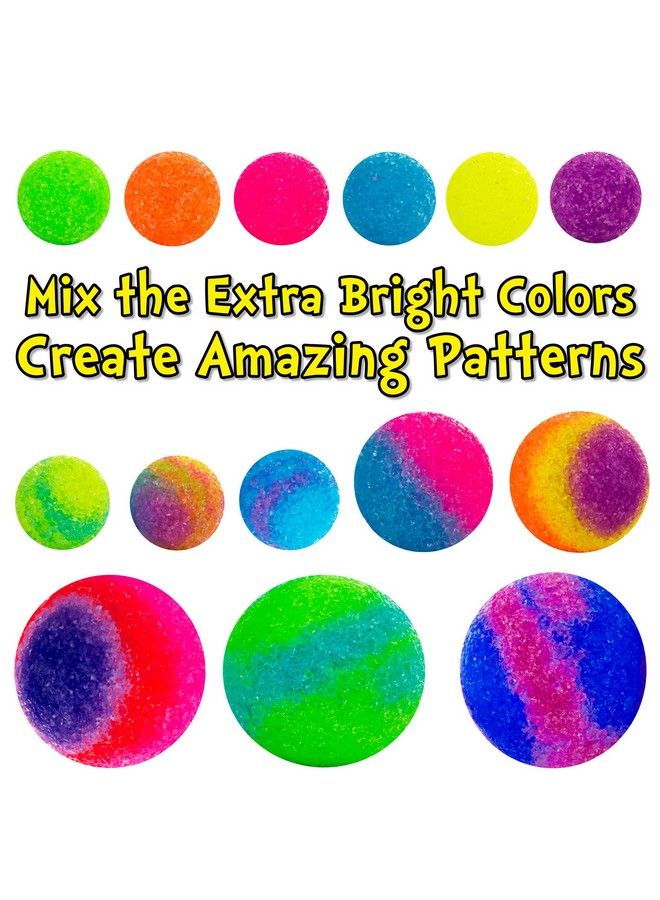 Diy Magic Bouncy Balls Create Your Own Crystal Powder Craft Kit For Includes 25 Bags Of Multicolored & 5 Molds Makes Up To 43