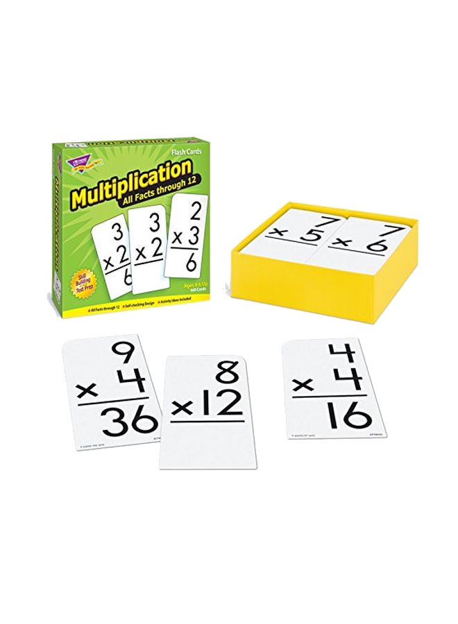 169-Piece Multiplication All Facts Through 12 Flash Card Set T53203