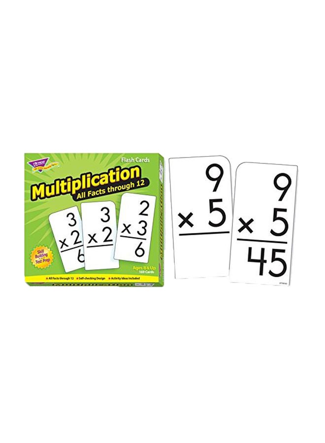 169-Piece Multiplication All Facts Through 12 Flash Card Set T53203