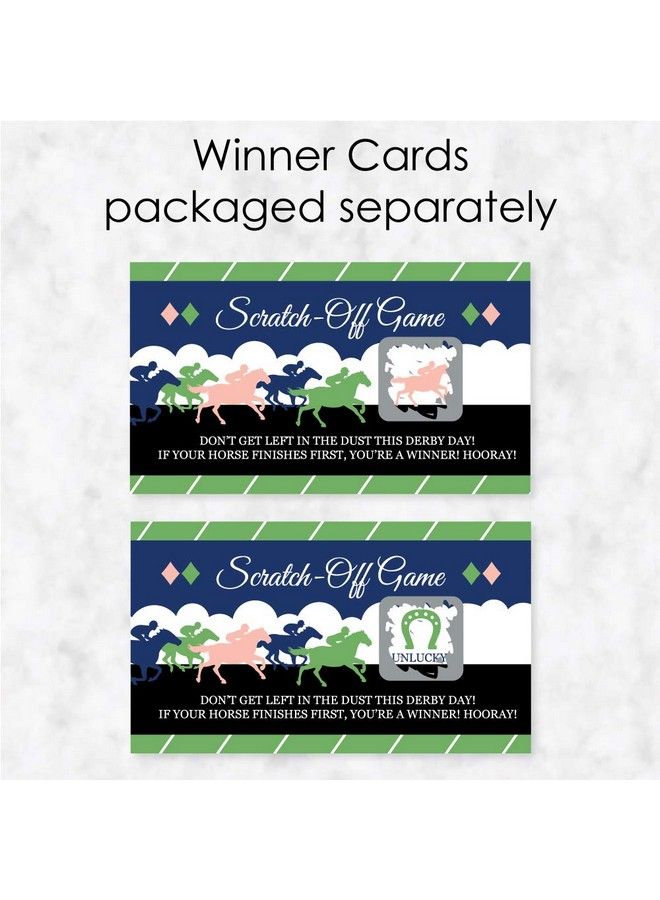 Kentucky Horse Derby Horse Race Party Game Scratch Off Cards 22 Count