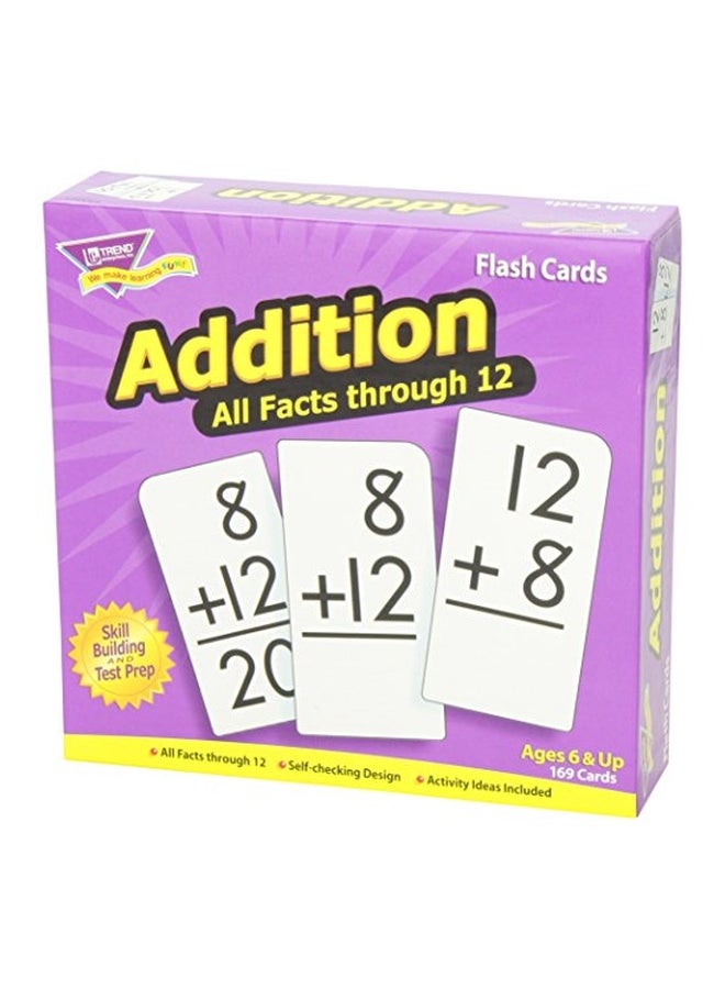 Addition All Facts Through 12 Flash Cards T53201