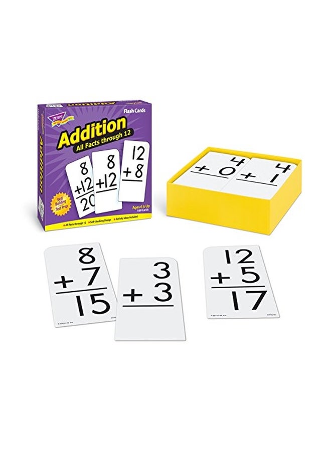 Addition All Facts Through 12 Flash Cards T53201