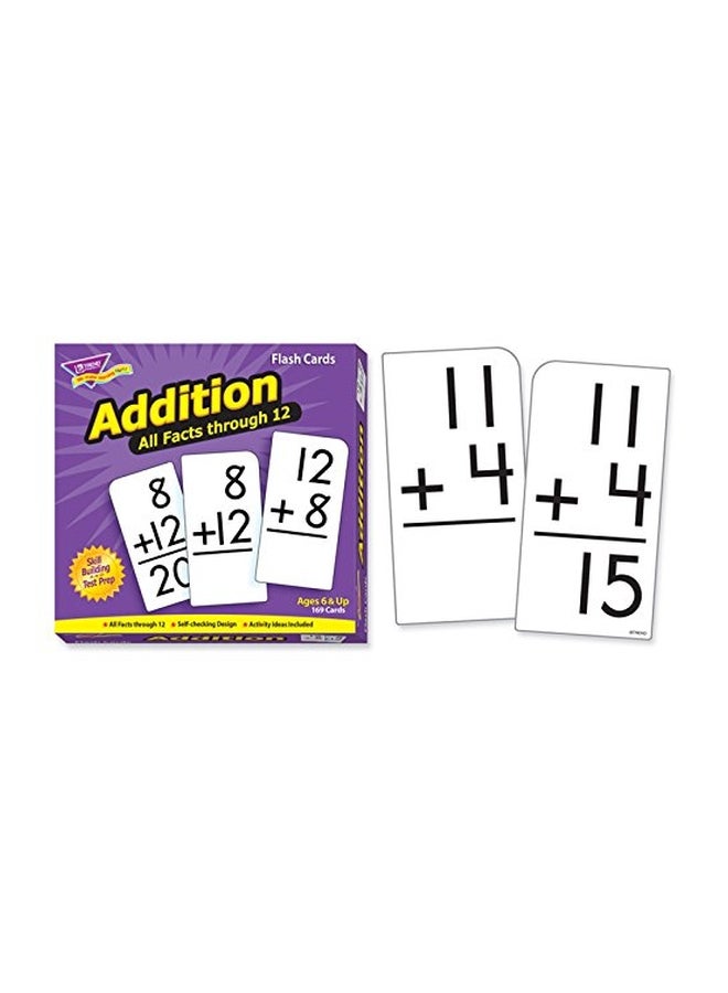 Addition All Facts Through 12 Flash Cards T53201
