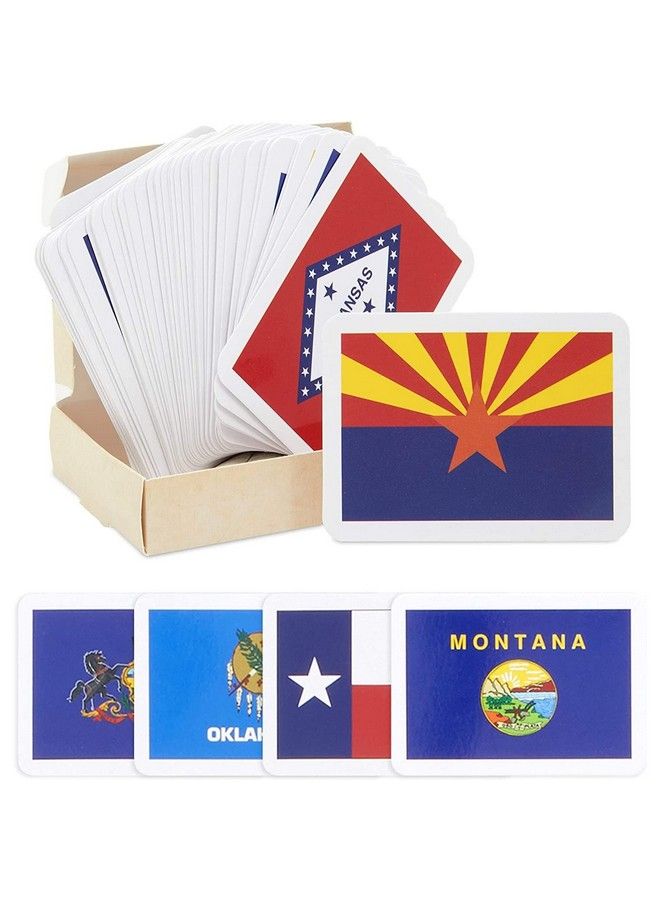 50 Us States And Capitals Flash Cards For Kids (2.5 X 3.5 In)