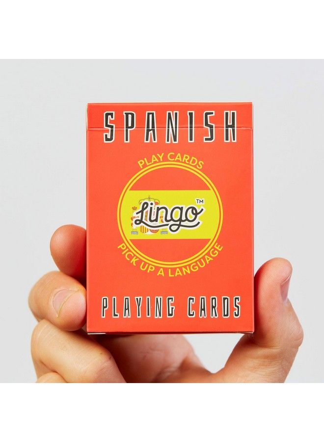 Playing Cards ; Language Learning Game Set ; Fun Visual Flashcard Deck To Increase Vocabulary And Pronunciation Skills (Spanish)