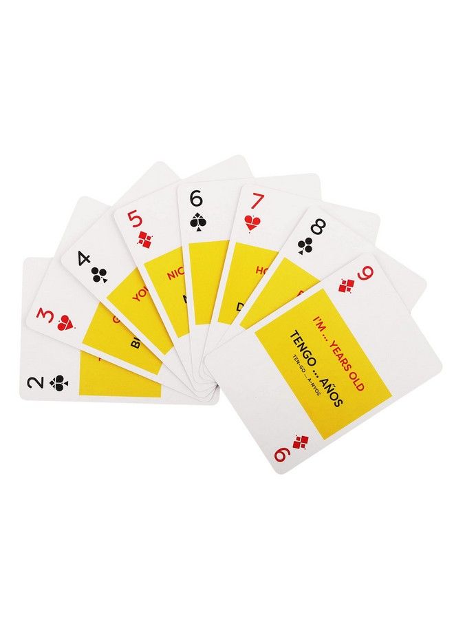 Playing Cards ; Language Learning Game Set ; Fun Visual Flashcard Deck To Increase Vocabulary And Pronunciation Skills (Spanish)