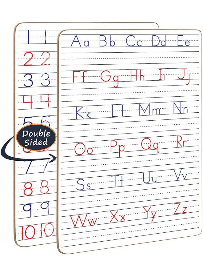 Dry Erase Handwriting Practice For Kids 9 X 12 Inch Alphabet Tracing Board Whiteboard Letter Tracing For Kids Ages 3 5 Write And Wipe Alphabet Practice Cards Letters Writing Board