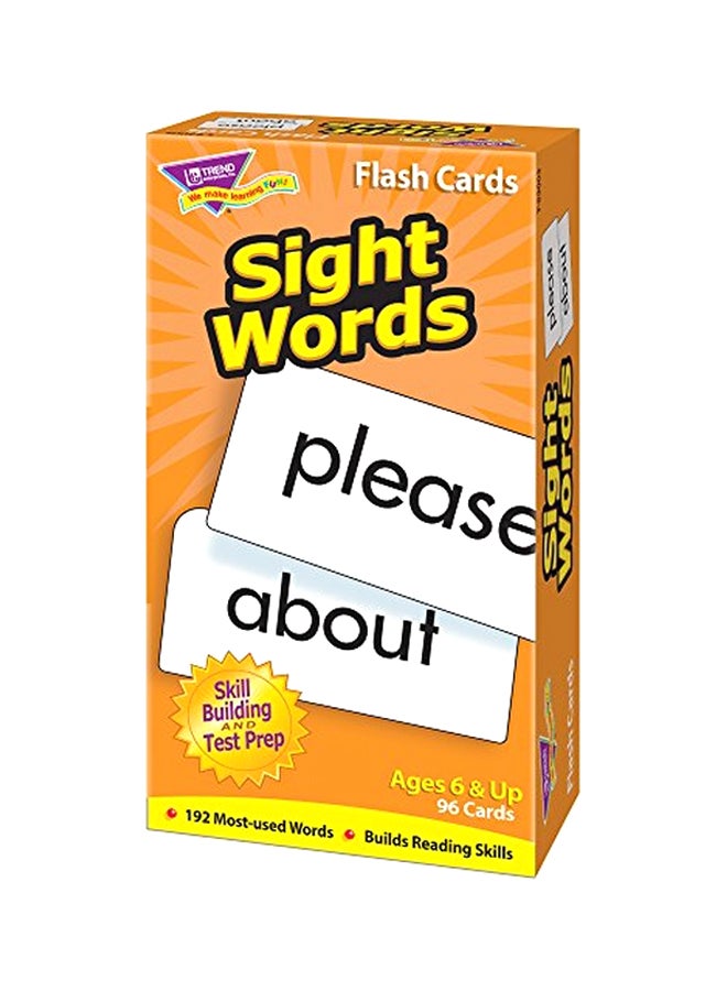 96-Piece Sight Words Flash Card Set T-53003