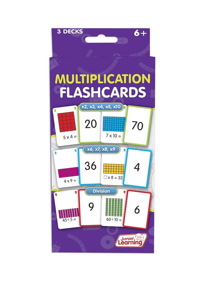 3-Decks Multiplication Flash Cards