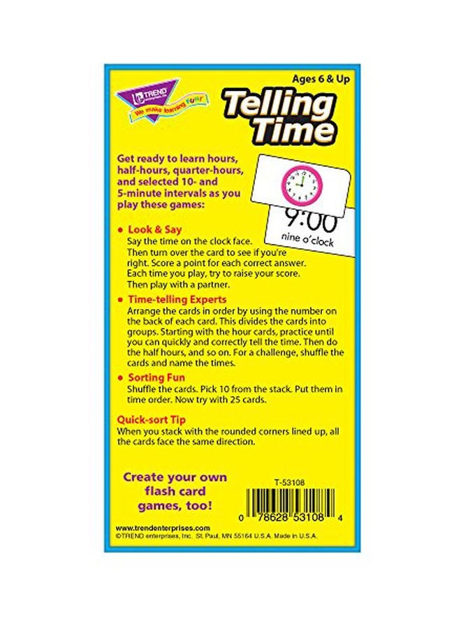 Telling Time Flash Cards T-53108