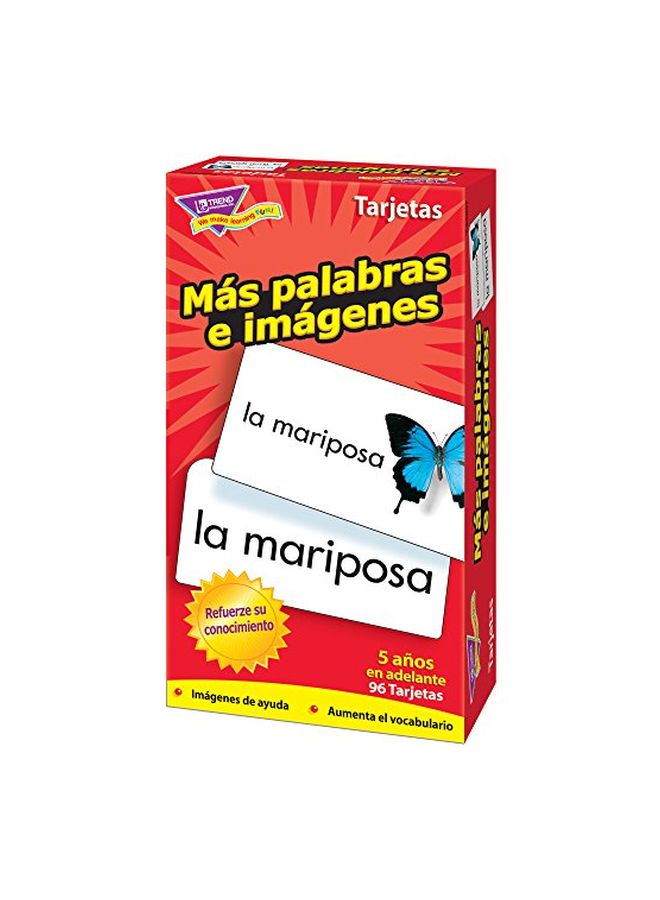 96-Piece More Picture Words Flash Card Set