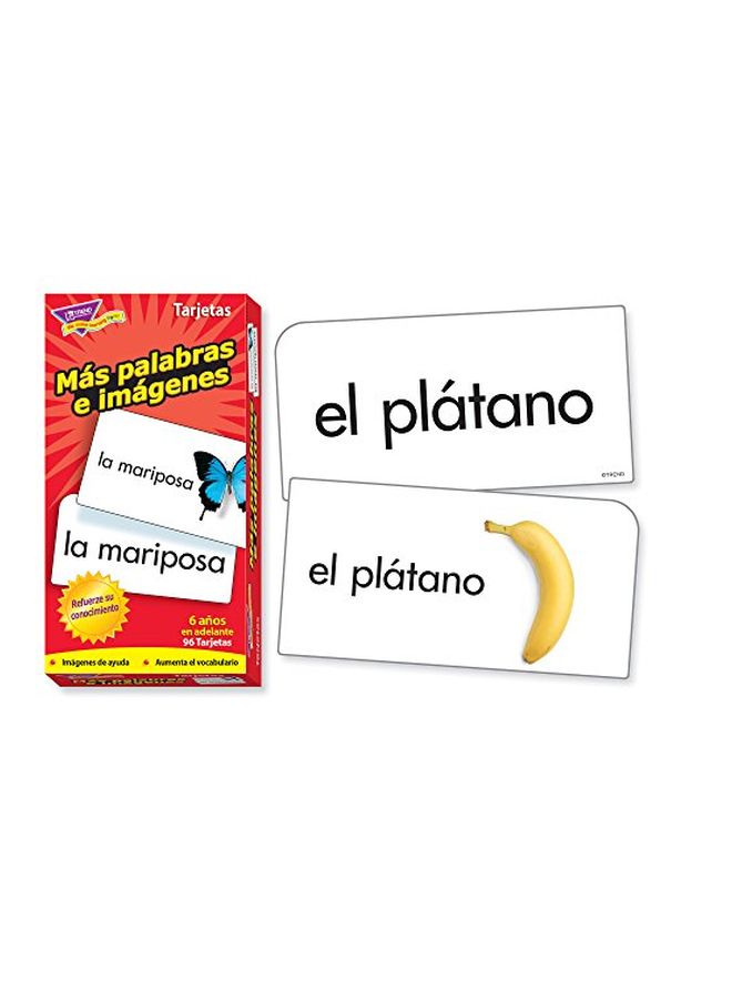 96-Piece More Picture Words Flash Card Set