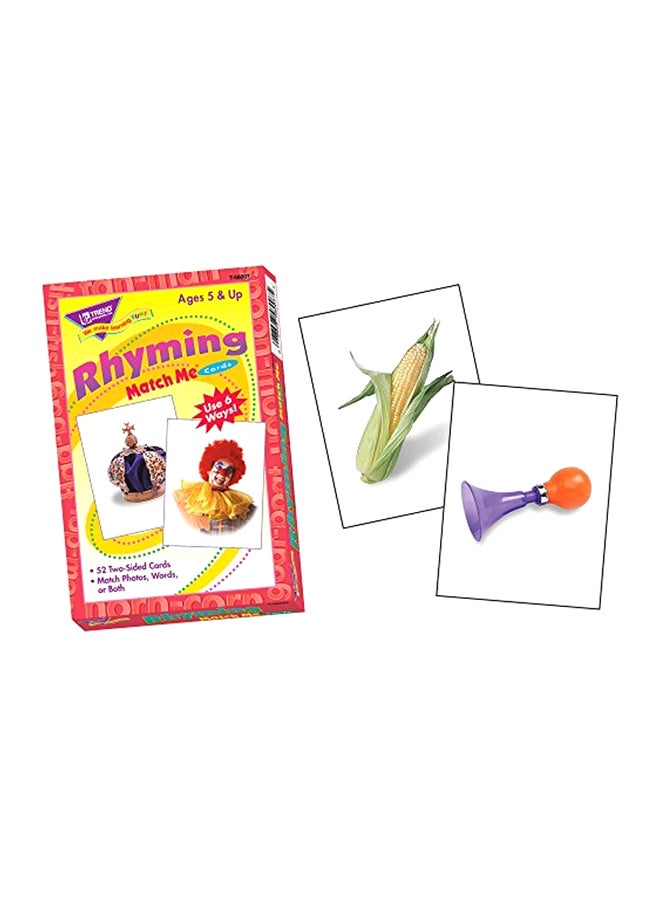 52-Piece Rhyming Match Me Card Set T-58007