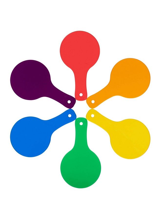 Color Paddles Set Of 6 Handson Teaching Aid Color Learning For Toddlers