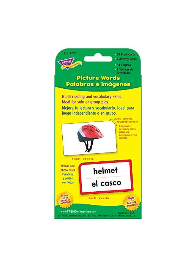 56-Piece Picture Words Pocket Flash Cards T-23032
