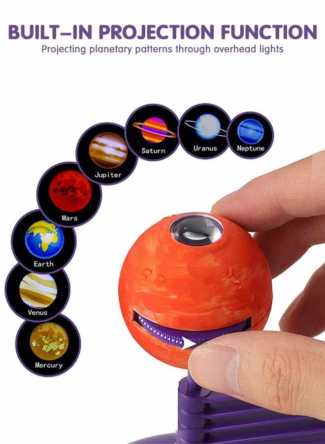 DIY Solar System Model Kit, STEM Projects Planet Planetarium Projector, Fun Learning & Education Toys, Arts and Crafts Science Kit, Astronomy Gifts Glow in The Dark for Teens