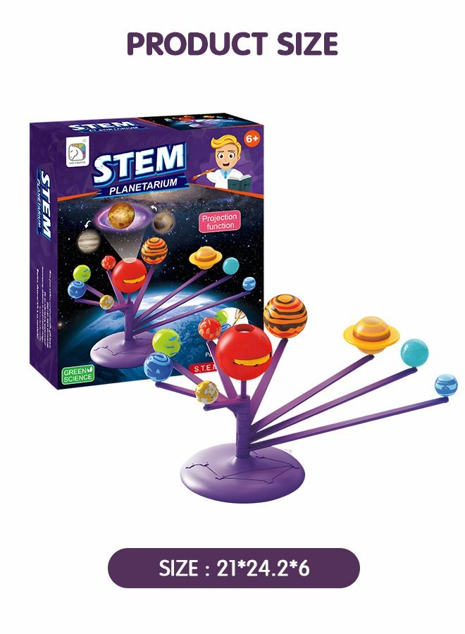 DIY Solar System Model Kit, STEM Projects Planet Planetarium Projector, Fun Learning & Education Toys, Arts and Crafts Science Kit, Astronomy Gifts Glow in The Dark for Teens