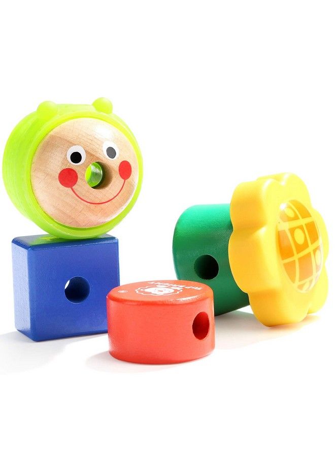 Wooden Lacing Beads For Toddlers Kids Fine Motor Skills Montessori Toys For 2 Year Old Girls Boys Threading Toys For Two Year Old Girl Birthday Gifts
