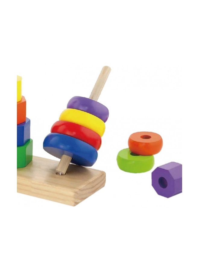 Wooden Geometric Stacker 50567Vg