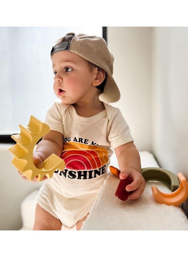 Soft Silicone Stackable Sun Interactive Toy For Early Development Creativity 12+ Months