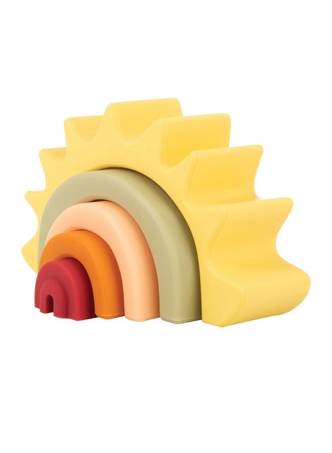 Soft Silicone Stackable Sun Interactive Toy For Early Development Creativity 12+ Months