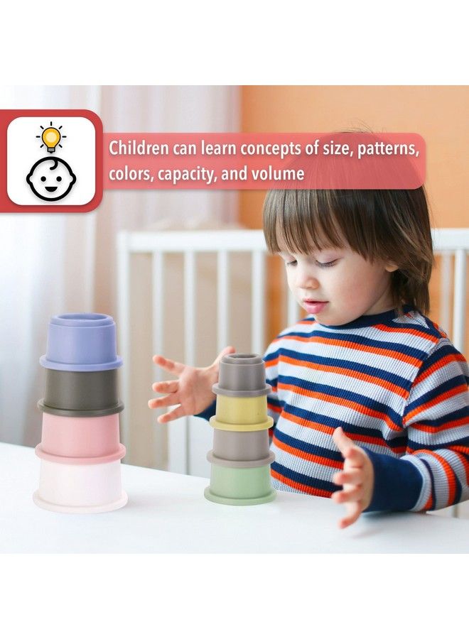 8 Pcs Baby Stacking Toys/Cups Nesting Cups Stackable Cups For Baby And Toddler