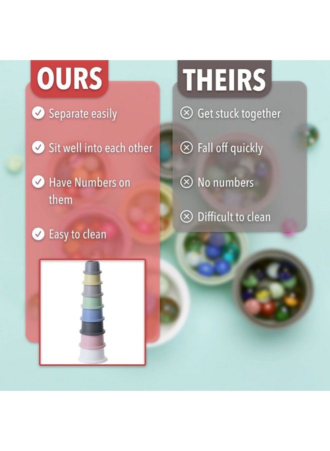 8 Pcs Baby Stacking Toys/Cups Nesting Cups Stackable Cups For Baby And Toddler