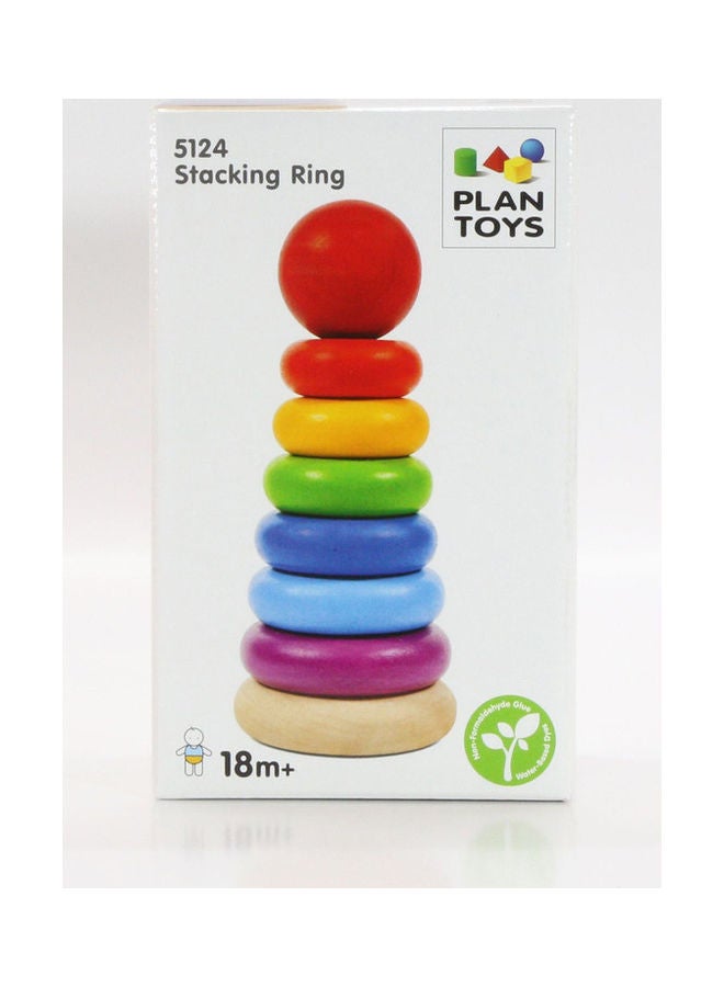 Wooden Stacking Ring 8x8x15.49cm