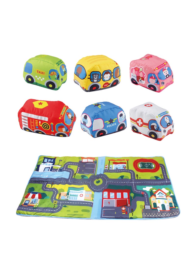 7-Piece Mat And Cars Set