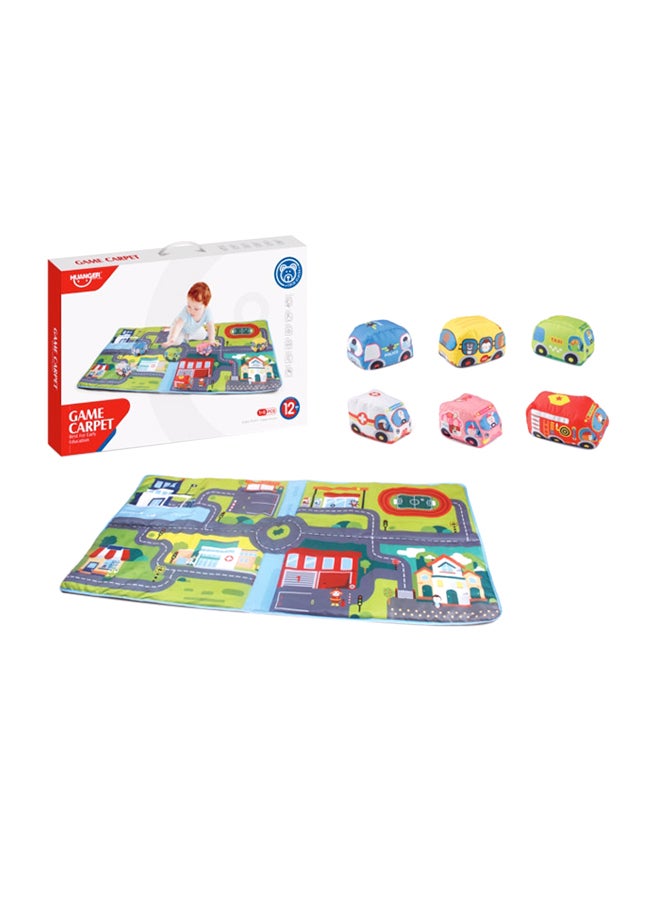 7-Piece Mat And Cars Set