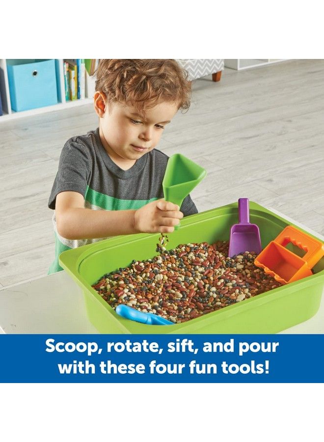 Helping Hands Sensory Scoops 4 Pieces Ages 3+ Fine Motor Skills Toys For Children Toddlers Bin Tool Set