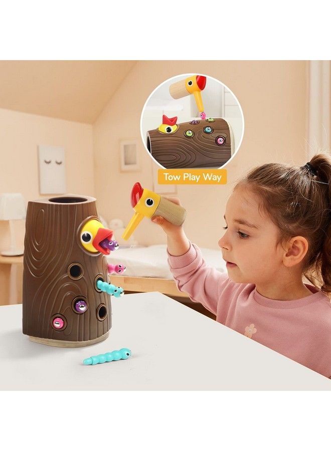 Montessori Toys For 2 Year Olds Magnetic Bird Feeding Game For Fine Motor Skills Development For Boys And Girls