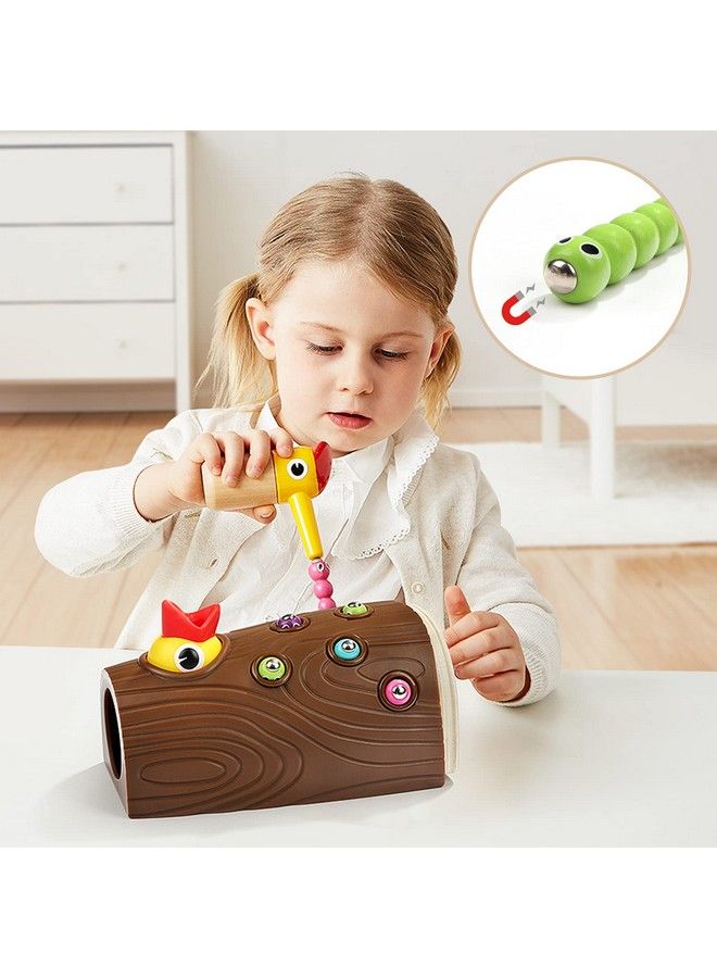 Montessori Toys For 2 Year Olds Magnetic Bird Feeding Game For Fine Motor Skills Development For Boys And Girls