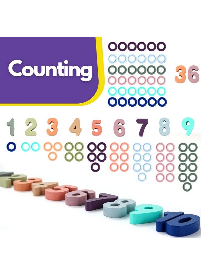 Wooden Number Puzzle For Toddler Activities Montessori Toys For Toddlers Shape Sorting Counting Game For Age 3 4 5 Year Olds Kids Preschool Math Learning Toys For Toddlers