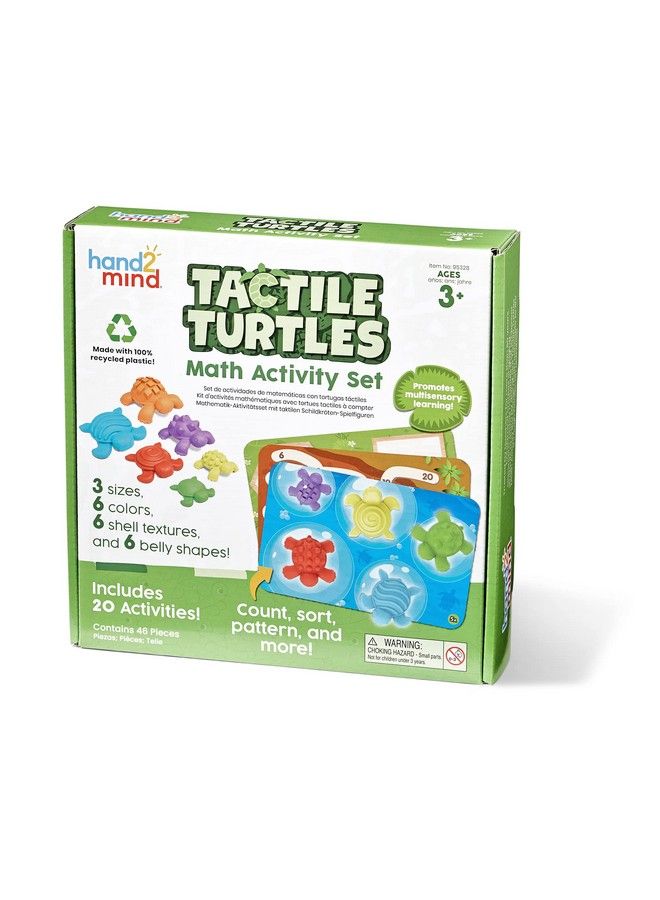Tactile Turtles Math Activity Set Toddler Numbers And Counting Math Counters For Kids Color Sorting Toys Sensory Turtle Game Preschool Learning Activities Montessori Math Materials