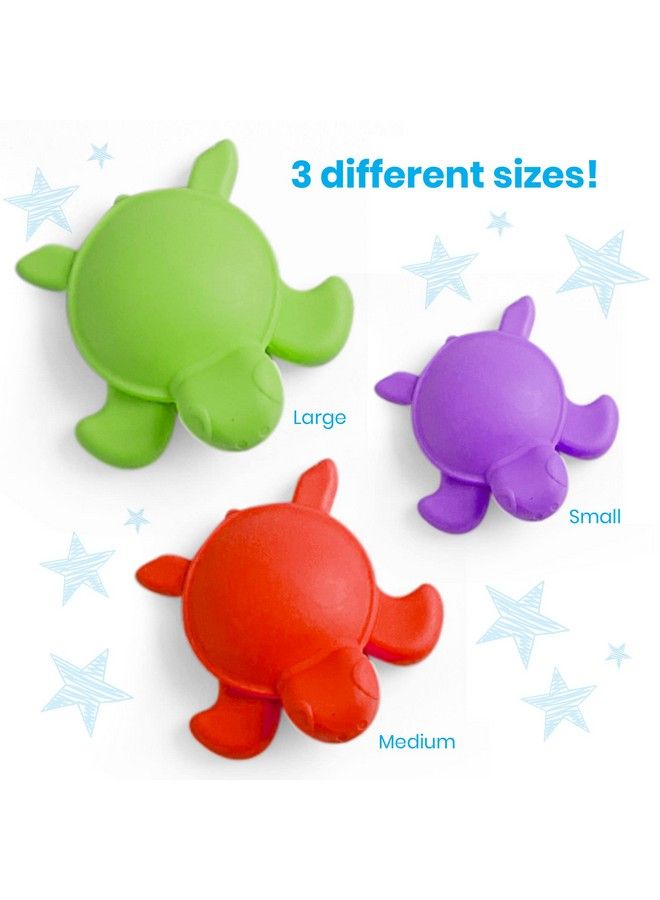 Tactile Turtles Math Activity Set Toddler Numbers And Counting Math Counters For Kids Color Sorting Toys Sensory Turtle Game Preschool Learning Activities Montessori Math Materials