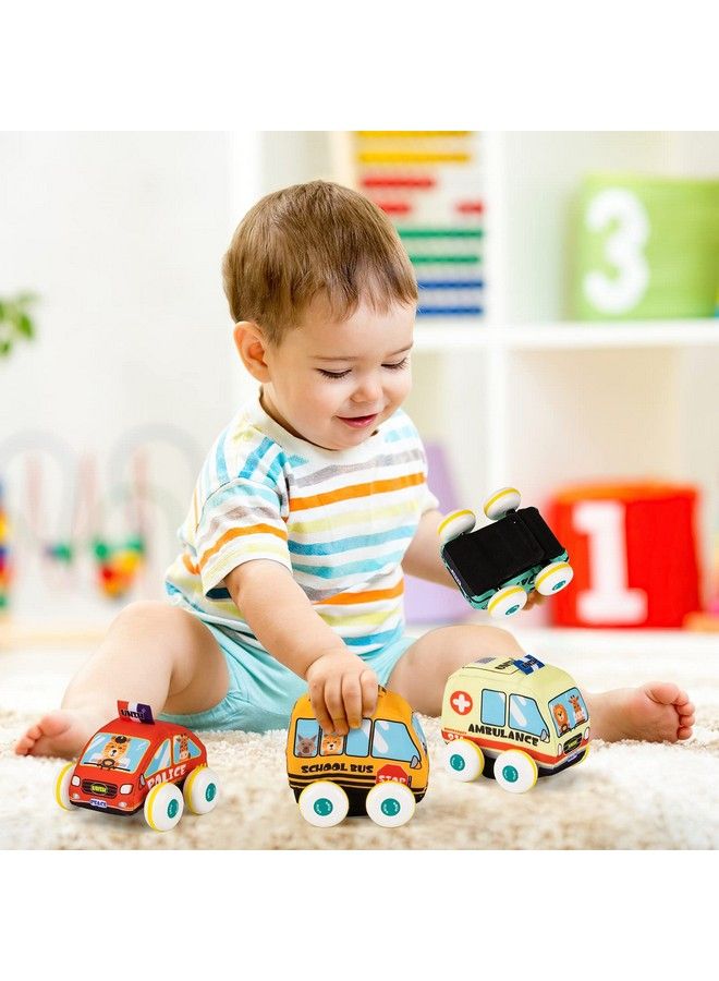 Car Toys For 1 Year Old Boy Soft Baby Toys Set Pull Back Vehicle Car Set Birthday Gifts Toys For Baby Toddlers Age 1 2 3 Year Old