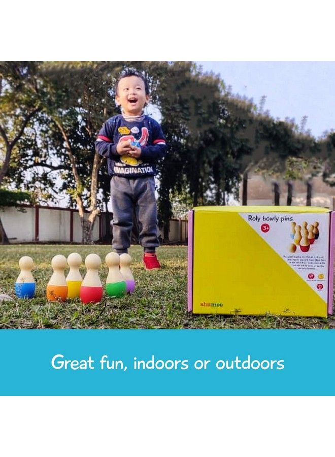 Activity Toys (Wooden Roly Bowly Pins Set)