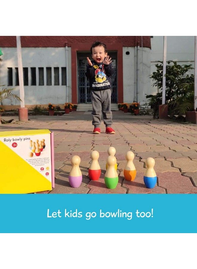 Activity Toys (Wooden Roly Bowly Pins Set)
