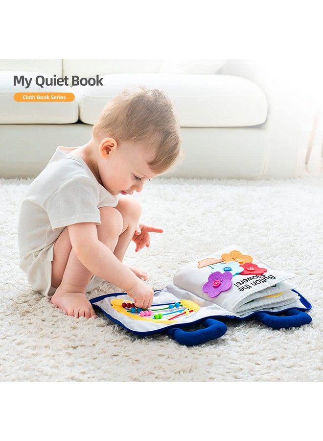 Quiet Book Montessori Toys Toddlers Travel Toy Preschool Learning Activities Early Educational Toy 10 Sensory Activities Busy Book For Boys & Girls With Zipper(Underwater)